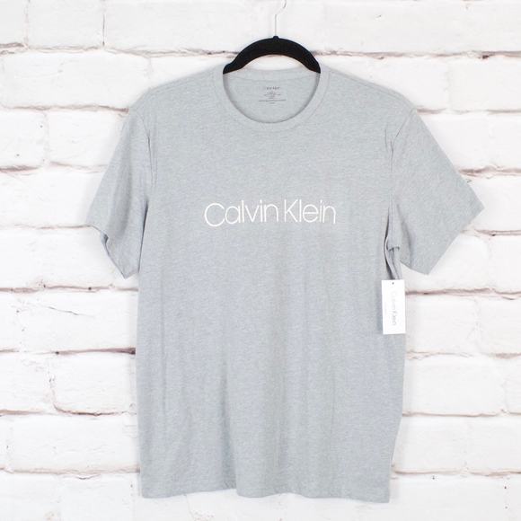 Calvin Klein Other - Calvin Klein Gray Logo Crew Slim Fit Large NWT